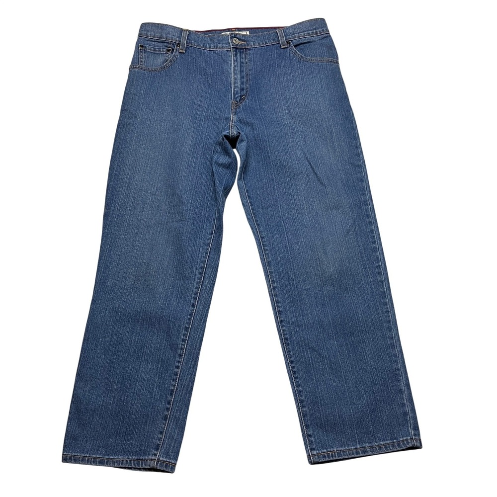 Levi's Jeans Womens 14 Short Blue 550 Relaxed Tapered Stretch Denim High Rise‎